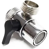 Naturewater 2 Wege Hahn Wasserhahn Adapter mit 20 mm (3/4") Anschlussdurchmesser, Hahnadapter für Auftischfilter, Trinkwasser Filter