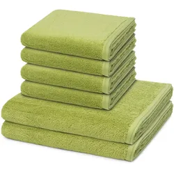 Vossen Vegan Life Handtuch-Set (6-teilig) Avocado Grün 