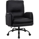IWMH Chefsessel Kunstleder Schwarz
