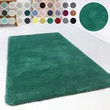 Esprit Hochflor-Teppich ESPRIT "Relaxx ESP-4150" Gr. 1, grün (smaragd), B:70cm H:25mm L:140cm, Kunstfaser, Teppiche, Wohnzimmer, sehr große Farbauswahl, weicher dichter Hochflor