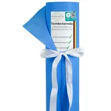 Sensalux Tischdeckenrolle, wasserabweisend, 80g/m2, bis zu 45% Recyclat, Vlies-Tischwäsche, wiederverwendbar, 1,49m x 25m, Hellblau