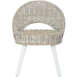 Maison Exclusive - Sessel Kubu-rattan Weiß