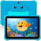 Ascrecem Kinder Tablet 10 Zoll Android Tablet kinder mit WiFi Doppelkamera IPS Display 2GB 32GB,lernen Kindertablet ab 3-14 Jahre,Kleinkind Tablet PC mit kindersicherer Hülle Youtube Google Play(Blau)