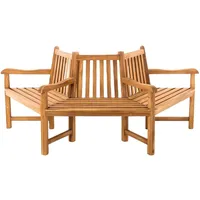 CLP Gartenbank teak Holz, 200x90x100 cm