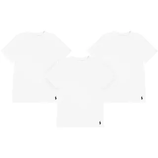 POLO RALPH LAUREN Kurzärmeliges Unterhemd für Jungen, Multipack, weiß 3er Pack, L - L