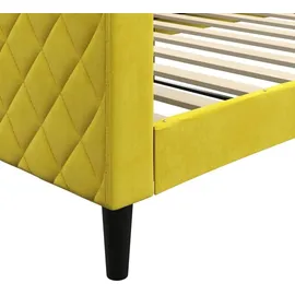 vidaXL Tagesbett Gelb 100x200 cm Samt