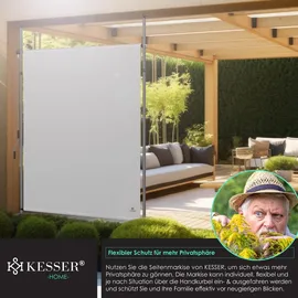 Kesser Windschutz 200 x 310 cm grau wasserfest