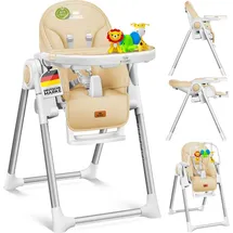 Kidiz 3in1 Hochstuhl Beige inkl. Spielbügel