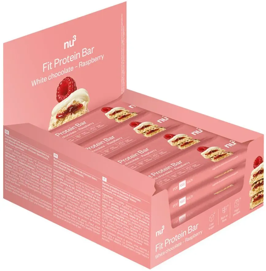 nu3 Fit Protein Bar White Chocolate Raspberry