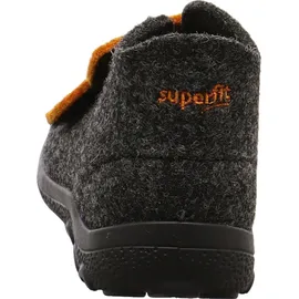 superfit Jungen - Schuhe HAPPY Slipper, Modern, GRAU/ORANGE 4700, 24