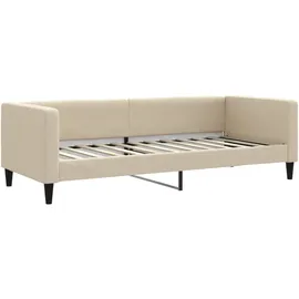 vidaXL Tagesbett Ausziehbar Creme 80x200 cm Stoff