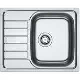 FRANKE Edelstahlspüle, rechteckig, 62/50 cm, (1 St) silberfarben