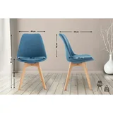 CLP 4er Set Linares Stoff - blau
