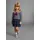 Kidsworld Jerseykleid in marine-geringelt | Gr.: 140/146