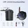 Wiltec SunSun Komplettset: CPF-20000 Teichdruckfilter bis 10000 L mit 11 Watt UV-C Teichklärer, NEO6000 SuperEco Teichpumpe 6000l/h 40W, 5m Teichschlauch 38 mm (1 1/2"), Schlauchschellen W1 44-47mm