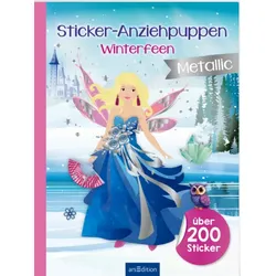 ARSEDITION 135909 Sticker-Anziehpuppen Metallic – Winterfeen