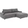 TRENDMANUFAKTUR Ecksofa TRENDMANUFAKTUR "Fordon, Schlafsofa mit Bettkasten, Couch in L-Form, Breite 250 cm", grau (anthrazit), B:250cm H:82cm T:167cm, 100% Polyester, Sofas, Ecksofa, in Struktur LUMOS, 3D-Effekt, anthrazit, Recamiere rechts