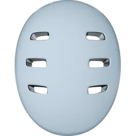 ABUS Fahrradhelm XOXO - Cityhelm im Skater-Look - Helm für Skateboard, Fahrrad, Scooter - mit optimiertem Kinnpolster - für Jugendliche und Erwachsene - Größe M, Blau