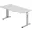 bümö Schreibtisch O-Serie Grau / Silber