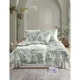 IRISETTE Easy 8649 Floral Grün 155 x 220 cm + 80 x 80 cm