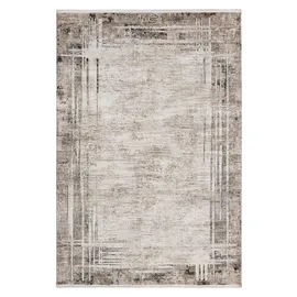 OBSESSION Teppich OBSESSION "My Noblesse 802", grau, B:200cm H:7mm L:290cm, Polyester, Teppiche, Teppich, modernes Design, Wohnzimmer