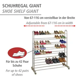 Wenko Giant 19 x 126 x 43 cm ausziehbar, rollbar / braun