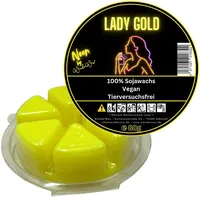 WonderWax Duftwachs WonderWax® Duftwachs Kreis 6 pcs Neon (Lady Gold), Duftrichtung: Lady Gold