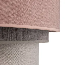 Duolla 1-flg. 45 cm rosa/grau/weiß