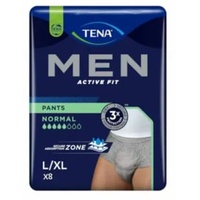 Tena Men Active Fit Pants Normal Saughöschen Herren Größe L/XL, 8 Stück