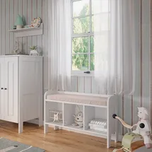 VitaliSpa Kindersitzbank Ajaton 107,2 x 63,8 cm Spanplatte weiß