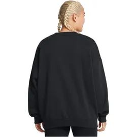 Under Armour Rival Fleece Oversized Sweatshirt Damen 001 black/white M