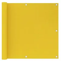 vidaXL Balkon-Sichtschutz Gelb 90x500 cm HDPE