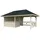 Palmako Pavillon Bianca 16,6 m2 Set 3 Transparent tauchimprägniert