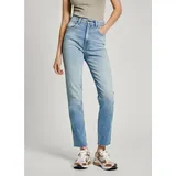 Pepe Jeans Slim-fit-Jeans PEPE JEANS »SLIM UHW«, Gr. 32, Länge 30, bleach , 57145904-32 Länge 30
