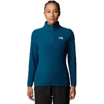 The North Face Damen 100 Glacier 1/4 Zip Sweatshirt, Midnight Petrol, L