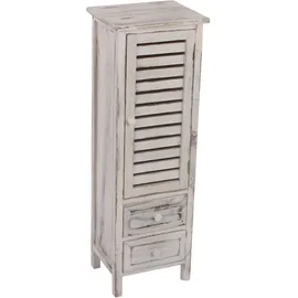 Mendler Kommode Schrank 90 x 30 x 25 cm Weiß