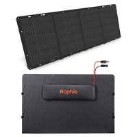 Rophie 400W SolarPanel, Faltbares Solarpanel Monokristalline Solarmodul mit MC-4 Ausgang für Powerstation, 12.5KG Ultraleicht, Einstellbare Kickständer, IPX67 Solar Panel für Camping, Reise, Balkon