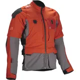 leatt adventure Adventure Rally 5.5 Textiljacke Orange/Grau/Schwarz 3XL