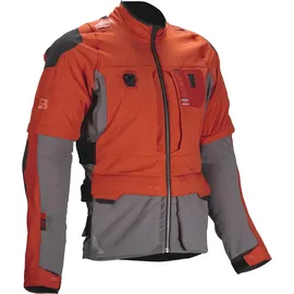 leatt adventure Adventure Rally 5.5 Textiljacke Orange/Grau/Schwarz 3XL