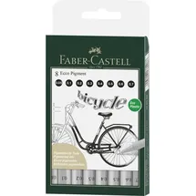 Faber-Castell Ecco Pigment 0,5/1/2/3/4/5/6/7 schwarz Packung ... | Gr.: onesize