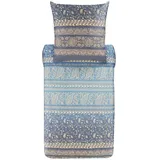 BASSETTI Brenta Bettwäsche-Set Satin G1-perlgrau 135x200+80x80 cm