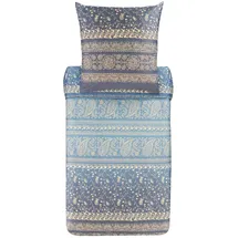 BASSETTI Brenta Bettwäsche-Set Satin G1-perlgrau 135x200+80x80 cm