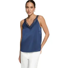 Zero Blusentop Damen mit V-Ausschnitt Blau 40