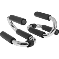 Gorilla Sports Liegestützgriffe schwarz/silber 2er Set (10000466)