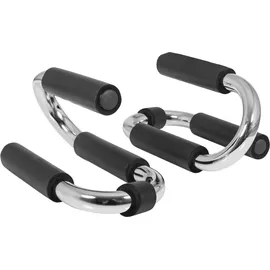 Gorilla Sports Liegestützgriffe schwarz/silber 2er Set (10000466)