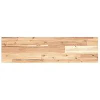 VidaXL Schweberegal 80x20x2 cm Massivholz Akazie Unbehandelt