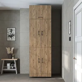 roomart Dora Waschmaschinenschrank 70 x 73,8 x 0 cm Anthrazit/Eiche