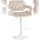 CLP Barhocker Dublin rund höhenverstellbar drehbar 1er Set creme/weiß