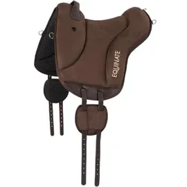 Equinate Reitpad Newfield aus synthetischem Wildleder Pferd Braun