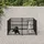 vidaXL Outdoor-Hundezwinger 3,75 m2 Stahl Schwarz